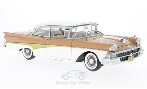 Modellautos Ford Fairline 1958 1/18 Sun Star Failane 500 HardTop braun/weiss 1958 Ford Fairline 1958 1/18 Sun Star Failane 500 HardTop braun/weiss 1958 modellautos