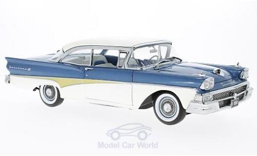 Modellautos Ford Fairline 1958 1/18 Sun Star Failane 500 HardTop mettalic blau/weiss 1958 Around The World Ford Fairline 1958 1/18 Sun Star Failane 500 HardTop mettalic blau/weiss 1958 Around The World modellautos