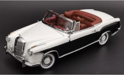 Mercedes 220 1/18 Sun Star SE Cabriolet (W180 II) weiss/schwarz 1958 Verdeck geöffnet modellautos