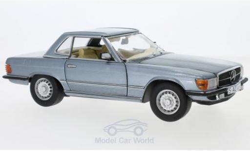 Modellautos Mercedes 350 1/18 Sun Star SL (R107) mettalic blau 1977 HardTop Mercedes 350 1/18 Sun Star SL (R107) mettalic blau 1977 HardTop modellautos