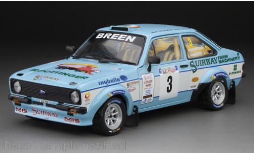 Modellautos Ford Escort 1/18 Sun Star Mk II RS 1800 RHD No.3 West Wales Rally 2015 Ford Escort 1/18 Sun Star Mk II RS 1800 RHD No.3 West Wales Rally 2015 modellautos