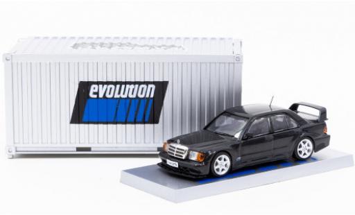 Modellautos Mercedes 190 1/64 Tarmac Works E 2.5-16 Evolution II mettalic schwarz mit Vitrine in Containerdesign Mercedes 190 1/64 Tarmac Works E 2.5-16 Evolution II mettalic schwarz mit Vitrine in Containerdesign modellautos