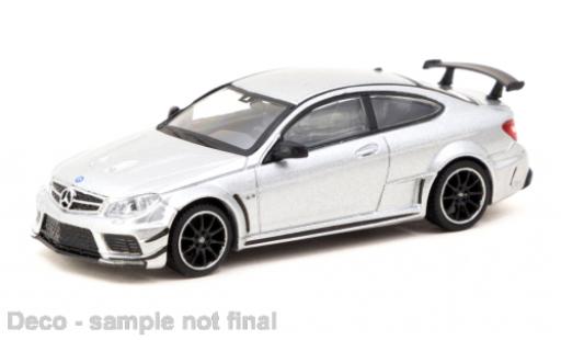Mercedes Classe C 1/64 Tarmac Works C63 AMG Coupe Black Series silber 1:64 modellautos