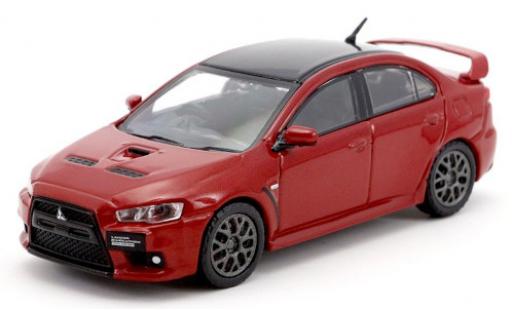 Modellautos Mitsubishi Lancer 1/64 Tarmac Works Evo X Final Edition mettalic rot/schwarz RHD Mitsubishi Lancer 1/64 Tarmac Works Evo X Final Edition mettalic rot/schwarz RHD modellautos