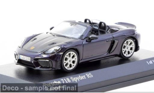 Porsche 718 1/64 Tarmac Works Spyder RS violett 1:64 modellautos
