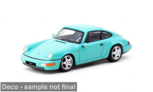 Modellautos Porsche 964 RS 1/64 Tarmac Works 911  Carrera türkis 1:64 Porsche 964 RS 1/64 Tarmac Works 911  Carrera türkis 1:64 modellautos