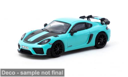 Modellautos Porsche Cayman GT4 1/64 Tarmac Works RS türkis/schwarz 1:64 Porsche Cayman GT4 1/64 Tarmac Works RS türkis/schwarz 1:64 modellautos