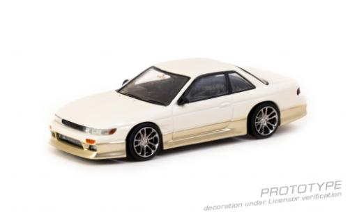 Modellautos Nissan Silvia 1/64 Tarmac Works (S13) Vertex blanche/doré Nissan Silvia 1/64 Tarmac Works (S13) Vertex blanche/doré modellautos