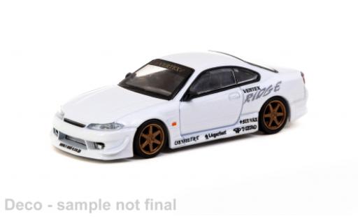 Modellautos Nissan Silvia 1/64 Tarmac Works (S15) VERTEX metallise blanche Nissan Silvia 1/64 Tarmac Works (S15) VERTEX metallise blanche modellautos