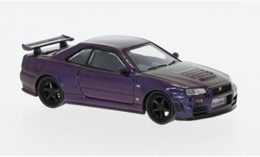 Modellautos Nissan Skyline 1/64 Tarmac Works GT-R (R34) Nismo Z-Tune metallise violett Nissan Skyline 1/64 Tarmac Works GT-R (R34) Nismo Z-Tune metallise violett modellautos