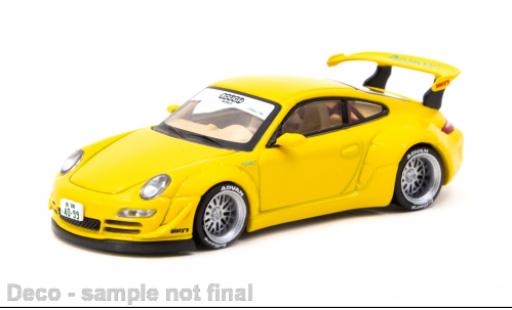 Porsche 997 RWB 1/64 Tarmac Works 911  jaune Notting Hill modellautos