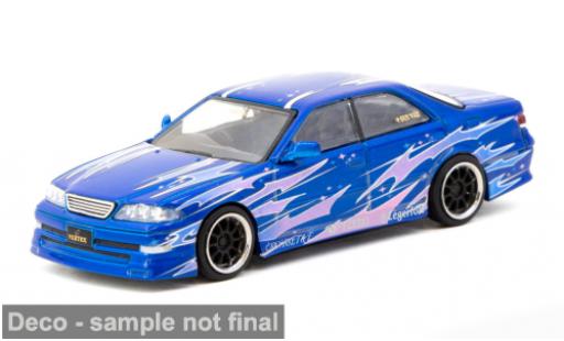 Toyota Mark 1/64 Tarmac Works II JZX100 blau/Dekor 1:64 modellautos