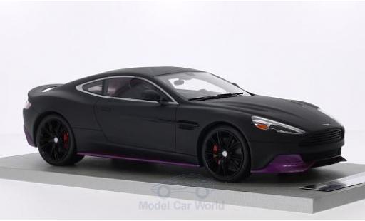Modellautos Aston Martin Vanquish 1/18 Tecnomodel Coupe matt-schwarz/mettalic lila mit rotem Interieur Aston Martin Vanquish 1/18 Tecnomodel Coupe matt-schwarz/mettalic lila mit rotem Interieur modellautos