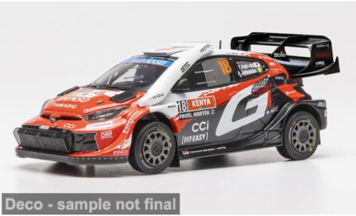 Modellautos Toyota Yaris Rally1 GR WRC Safari Rallye Kenia 2026 Gazoo Racing #18 T.Katsuta/A.Johnston 1/43 IXO