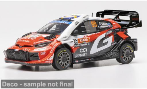 Modellautos Toyota Yaris Rally1 GR WRC Safari Rallye Kenia 2026 Gazoo Racing #99 O.Solberg/E.Edmondson 1/43 IXO
