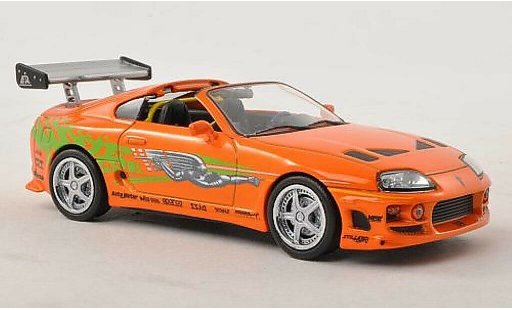 Toyota Supra Fast & Furious 1/43 Greenlight MkIV Tuning orange mit Dekor 1995 modellautos