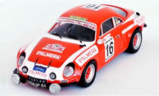 Alpine A110 1/43 Trofeu Renault No.16 Escuderia Palmera Rally Firestone 1976 I.Sunsundegui/J.Larrinaga modellautos