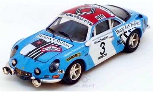 Alpine A110 1/43 Trofeu Renault No.3 Rally Ypern 1974 J.P.Nicolas/C.Delferrier modellautos