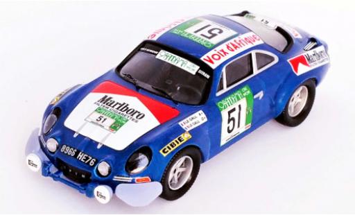 Modellautos Alpine A110 1/43 Trofeu Renault No.51 Rallye WM Rallye Bandama 1977 M.Le Gall/Y.Le Gall Alpine A110 1/43 Trofeu Renault No.51 Rallye WM Rallye Bandama 1977 M.Le Gall/Y.Le Gall modellautos