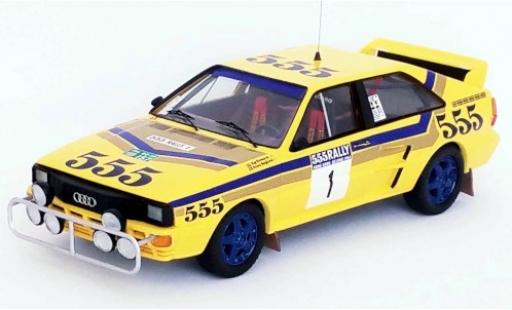 Modellautos Audi Quattro 1/43 Trofeu quattro No.1 555 Rallye Hong Kong - Peking 1986 S.Blomqvist/B.Berglund Audi Quattro 1/43 Trofeu quattro No.1 555 Rallye Hong Kong - Peking 1986 S.Blomqvist/B.Berglund modellautos