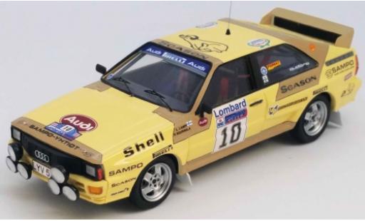 Modellautos Audi Quattro 1/43 Trofeu quattro No.10 Rallye WM RAC Rallye 1983 L.Lampi/P.Kuukkala Audi Quattro 1/43 Trofeu quattro No.10 Rallye WM RAC Rallye 1983 L.Lampi/P.Kuukkala modellautos