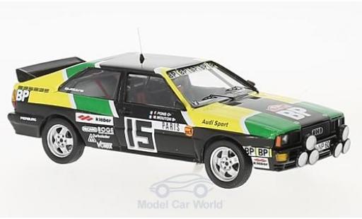 Modellautos Audi Quattro 1/43 Trofeu quattro No.15 BP Rallye WM Rallye Monte Carlo 1981 M.Mouton/A.Arrii Audi Quattro 1/43 Trofeu quattro No.15 BP Rallye WM Rallye Monte Carlo 1981 M.Mouton/A.Arrii modellautos