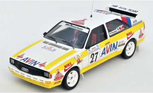 Audi Quattro 1/43 Trofeu quattro No.27 HB Avin Team HB Rally Acropolis 1986 Jigger/S.Konstantinos modellautos