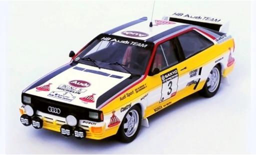 Modellautos Audi Quattro 1/43 Trofeu No.3 HB Team HB Rallye New Zealand 1984 S.Blomqvist/B.Cederberg Audi Quattro 1/43 Trofeu No.3 HB Team HB Rallye New Zealand 1984 S.Blomqvist/B.Cederberg modellautos