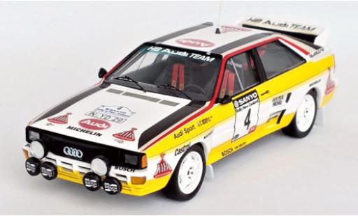 Modellautos Audi Quattro 1/43 Trofeu quattro No.4 HB Team HB Rallye WM Rallye Neuseeland 1984 H.Mikkola/A.Hertz Audi Quattro 1/43 Trofeu quattro No.4 HB Team HB Rallye WM Rallye Neuseeland 1984 H.Mikkola/A.Hertz modellautos