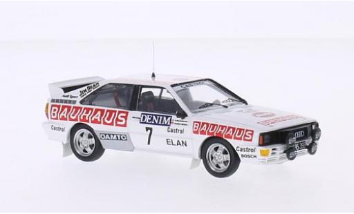 Modellautos Audi Quattro 1/43 Trofeu quattro No.7 Bauhaus Jänner Rally 1984 B.Waldegaard/F.Wurz Audi Quattro 1/43 Trofeu quattro No.7 Bauhaus Jänner Rally 1984 B.Waldegaard/F.Wurz modellautos