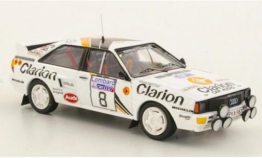 Modellautos Audi Quattro 1/43 Trofeu quattro No.8 Clarion RAC Rallye 1985 Audi Quattro 1/43 Trofeu quattro No.8 Clarion RAC Rallye 1985 modellautos