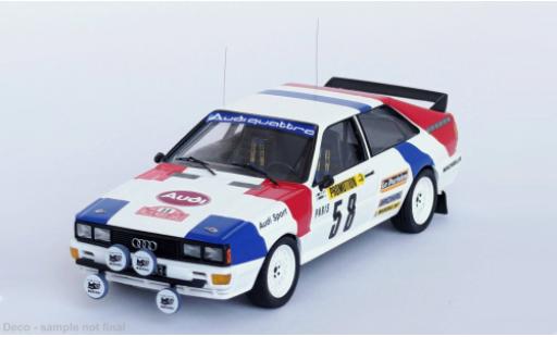 Audi Quattro 1/43 Trofeu quattro Rally Monte Carlo 1983 #58 1:43 modellautos