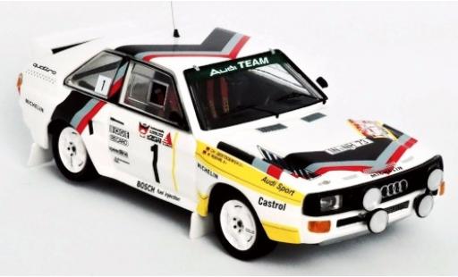 Modellautos Audi Sport Quattro 1/43 Trofeu Sport quattro No.1 Team Rally DM 3 Städte Rally 1984 Version: Samstag W.Röhrl/C.Geistdörfer Audi Sport Quattro 1/43 Trofeu Sport quattro No.1 Team Rally DM 3 Städte Rally 1984 Version: Samstag W.Röhrl/C.Geistdörfer modellautos