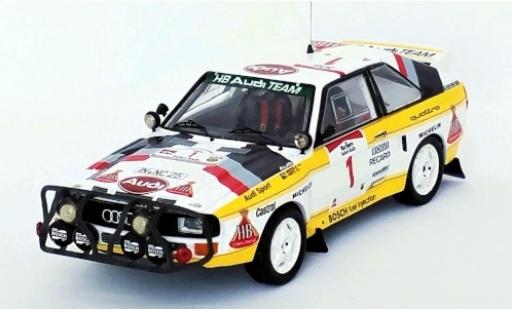 Modellautos Audi Sport Quattro 1/43 Trofeu Sport quattro No.1 HB Team HB Rallye WM Safari Rallye 1985 H.Mikkola/A.Hertz Audi Sport Quattro 1/43 Trofeu Sport quattro No.1 HB Team HB Rallye WM Safari Rallye 1985 H.Mikkola/A.Hertz modellautos