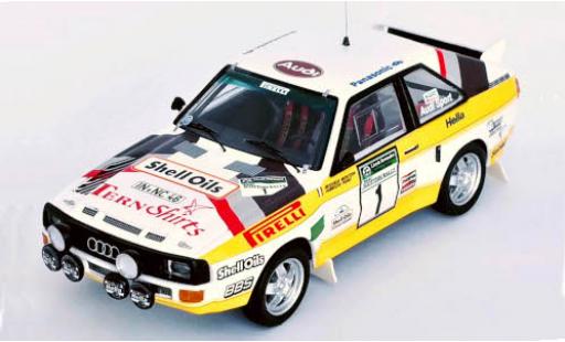 Modellautos Audi Sport Quattro 1/43 Trofeu Sport quattro No.1 S Oils Scottish Rally 1985 M.Mouton/F.Pons Audi Sport Quattro 1/43 Trofeu Sport quattro No.1 S Oils Scottish Rally 1985 M.Mouton/F.Pons modellautos