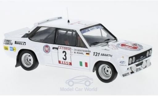 Modellautos Fiat 131 1/43 Trofeu Abarth No.3 Rallye Tour de Corse 1980 W.Röhrl/C.Geistdörfer ohne Vitrine Fiat 131 1/43 Trofeu Abarth No.3 Rallye Tour de Corse 1980 W.Röhrl/C.Geistdörfer ohne Vitrine modellautos