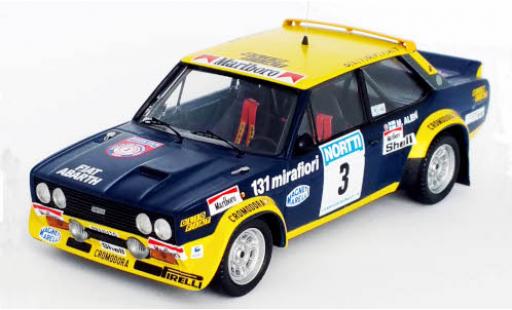 Modellautos Fiat 131 1/43 Trofeu Abarth No.3 Rallye WM 1000 Lakes Rally 1976 M.Alen/I.Kivimäki Fiat 131 1/43 Trofeu Abarth No.3 Rallye WM 1000 Lakes Rally 1976 M.Alen/I.Kivimäki modellautos