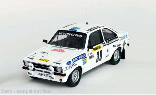 Ford Escort 1/43 Trofeu MK II Rally Monte Carlo 1980 #39 1:43 modellautos