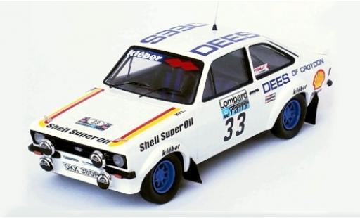 Modellautos Ford Escort 1/43 Trofeu MK II RS 1800 RHD No.33 Dees of Croydon Rallye WM RAC Rallye 1980 T.Brise/P.Short Ford Escort 1/43 Trofeu MK II RS 1800 RHD No.33 Dees of Croydon Rallye WM RAC Rallye 1980 T.Brise/P.Short modellautos