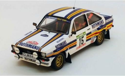 Modellautos Ford Escort 1/43 Trofeu MK II RS No.15 Rothmans Rallye WM Rally Portugal 1981 M.Wilson/T.Harryman Ford Escort 1/43 Trofeu MK II RS No.15 Rothmans Rallye WM Rally Portugal 1981 M.Wilson/T.Harryman modellautos