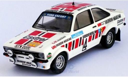 Modellautos Ford Escort 1/43 Trofeu MK II RS No.4 VN Vauhdin Maalilma Rallye WM Rallye Schweden 1979 H.Mikkola/A.Hertz Ford Escort 1/43 Trofeu MK II RS No.4 VN Vauhdin Maalilma Rallye WM Rallye Schweden 1979 H.Mikkola/A.Hertz modellautos