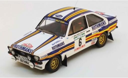Modellautos Ford Escort 1/43 Trofeu MK II RS No.6 Rothmans Rallye WM Rally Portugal 1981 A.Vatanen/D.Richards Ford Escort 1/43 Trofeu MK II RS No.6 Rothmans Rallye WM Rally Portugal 1981 A.Vatanen/D.Richards modellautos