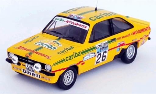 Modellautos Ford Escort 1/43 Trofeu MKII RS 1800 RHD No.26 Cariba Rallye WM RAC Rally 1977 A.Dawson/A.Marriott Ford Escort 1/43 Trofeu MKII RS 1800 RHD No.26 Cariba Rallye WM RAC Rally 1977 A.Dawson/A.Marriott modellautos