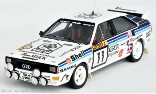 Modellautos Audi Quattro 1/43 Trofeu No.11 Rallye WM 1000 Lakes Rallye 1985 Audi Quattro 1/43 Trofeu No.11 Rallye WM 1000 Lakes Rallye 1985 modellautos