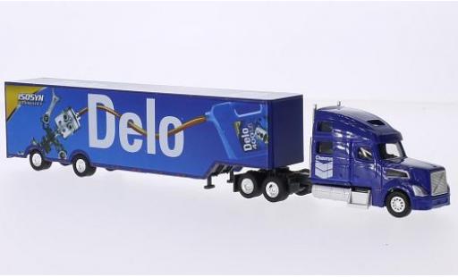 Volvo 780 1/87 Trucks N Stuff Sleeper Cab Chevron Delo avec transporteur Race-Kofferauflieger modellautos