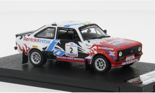 Modellautos Ford Escort 1/43 Vitesse MKII RS 1800 No.2 Killarney Historic Rally 2019 1:43 Ford Escort 1/43 Vitesse MKII RS 1800 No.2 Killarney Historic Rally 2019 1:43 modellautos