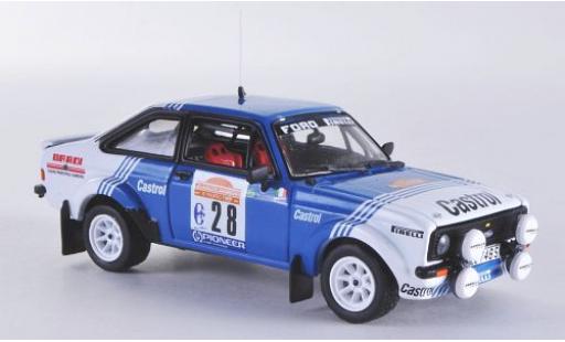 Modellautos Ford Escort 1/43 Vitesse MKII RS1800 No.28 Castrol Rallye Sanremo 1981 Ford Escort 1/43 Vitesse MKII RS1800 No.28 Castrol Rallye Sanremo 1981 modellautos