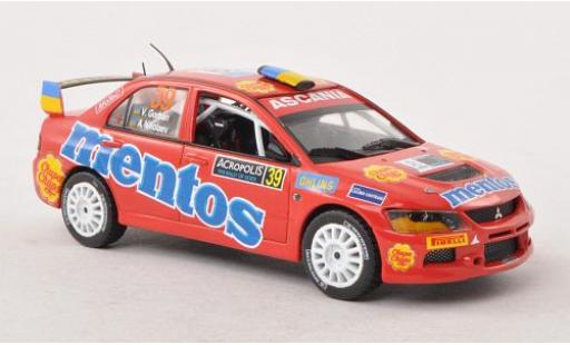 Modellautos Mitsubishi Lancer 1/43 Vitesse Evo IX No.39 Mentos PWRC Rallye Acropolis 2012 V.Gorban/A.Nikolaev Mitsubishi Lancer 1/43 Vitesse Evo IX No.39 Mentos PWRC Rallye Acropolis 2012 V.Gorban/A.Nikolaev modellautos