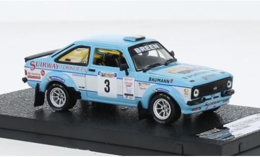 Modellautos Ford Escort 1/43 Vitesse MKII RS 1800 No.3 West Wales Rally 2015 Ford Escort 1/43 Vitesse MKII RS 1800 No.3 West Wales Rally 2015 modellautos