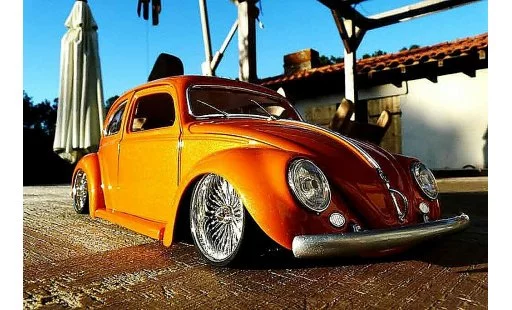 Volkswagen Kafer Base 1/18 Burago 1955 cox low ride orange modellautos